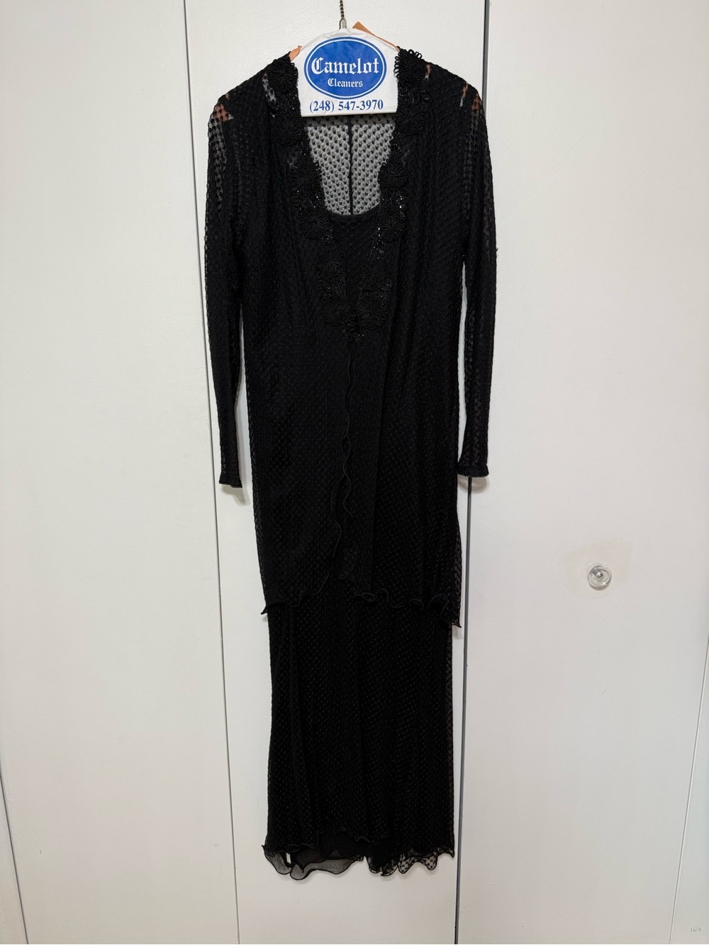 Classic Black Long Sleeve Women's Dress